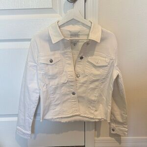 Women's White Denim Jacket